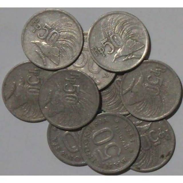 Uang kuno Koin 50 rupiah