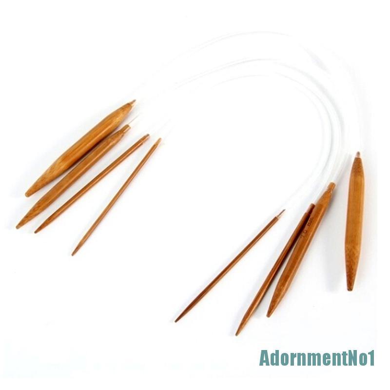 (AdornmentNo1) 18 Pasang / Set Jarum Rajut Bambu 16 &quot;Untuk Kerajinan Tangan Diy