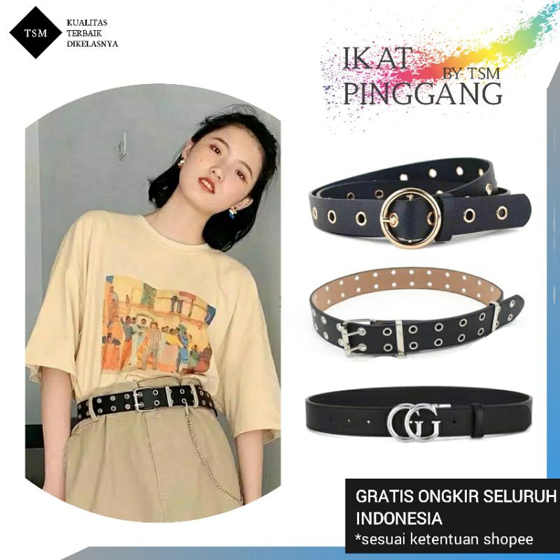 IKAT PINGGANG WANITA RING BELT KECIL FASHION KOREA JUMBO