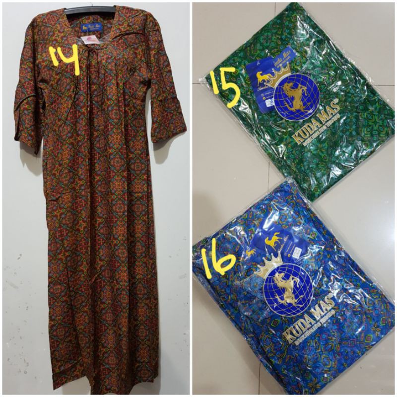 Daster pita LD110 tangan 3/4 kuda mas