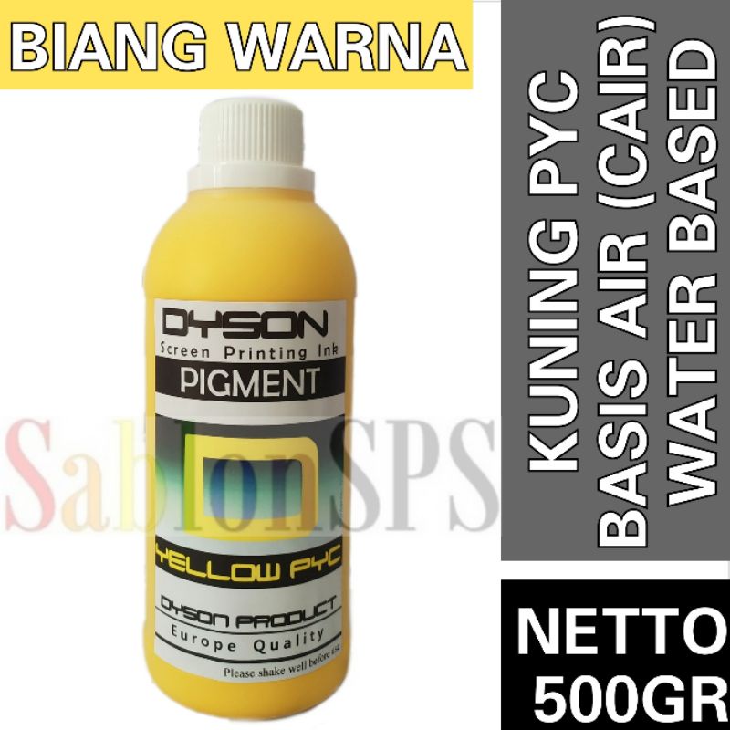 BIANG WARNA SABLON YELLOW PYC 500GR DYSON PIGMEN SABLON