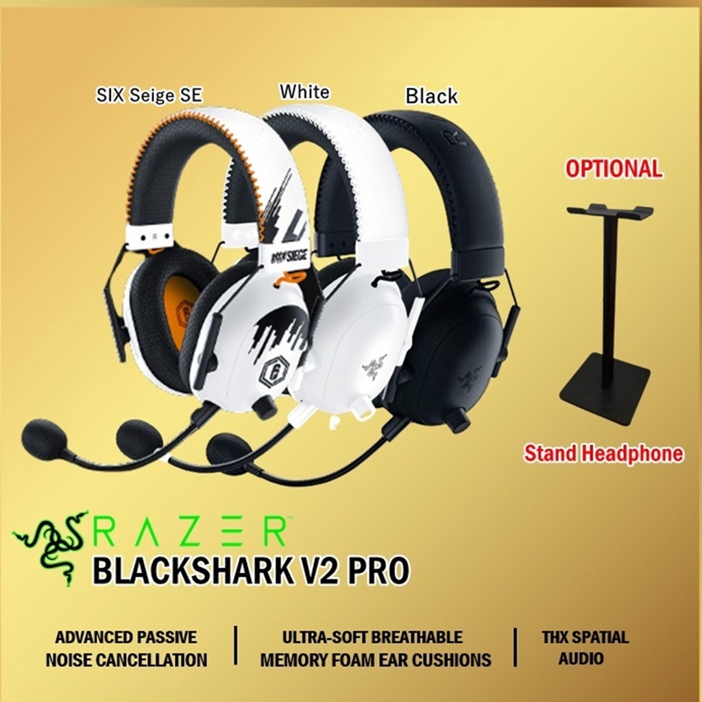 Razer Blackshark V2 Pro Wireless Esports Headset Gaming Black Shark