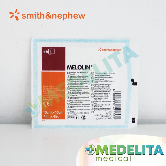 MELOLIN / Kasa Luka Penyerap Nanah 10 cm x 10 cm SMITH&NEPHEW