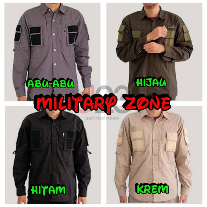 Termurah di Shopee Kemeja Tactical 511 Series/Kemeja/Military Zone