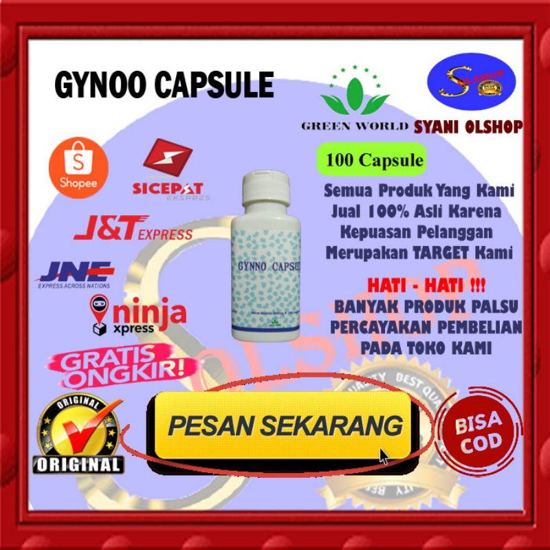 Green World Gynno Capsule | Obat Sakit Pinggang | Obat Penyakit Ginjal | Membersihkan Tumpukan Zat R