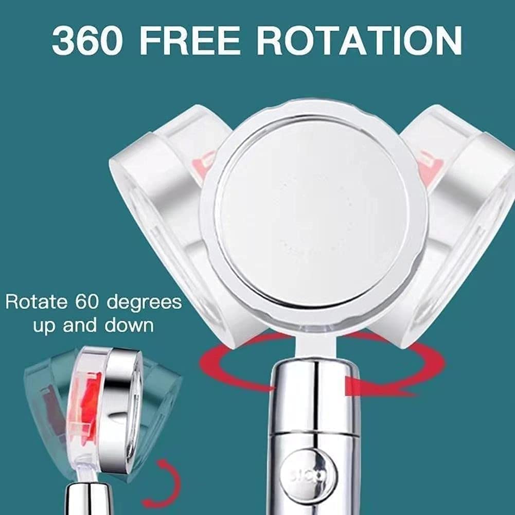 Turbo Fan Shower Head Water Saving High-Pressure Rainfall | Shower Turbo |Shower Head 360 Rotation Toilet Bathroom Accessories