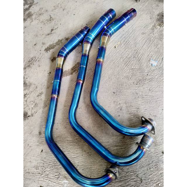 LEHER KNALPOT VIXION FU MX TIGER GL BLUEMOON MENGKILAP