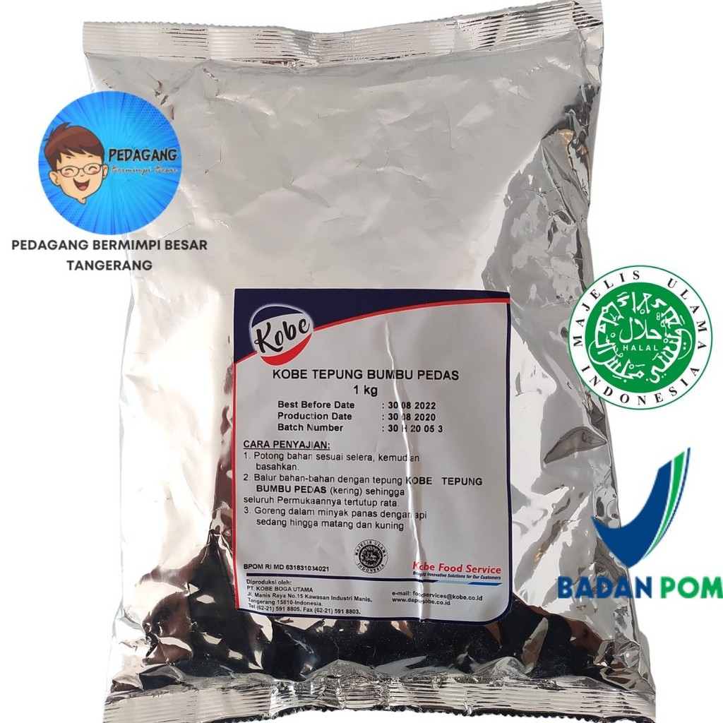 Kobe TEPUNG BUMBU PEDAS 1Kg 1 KG