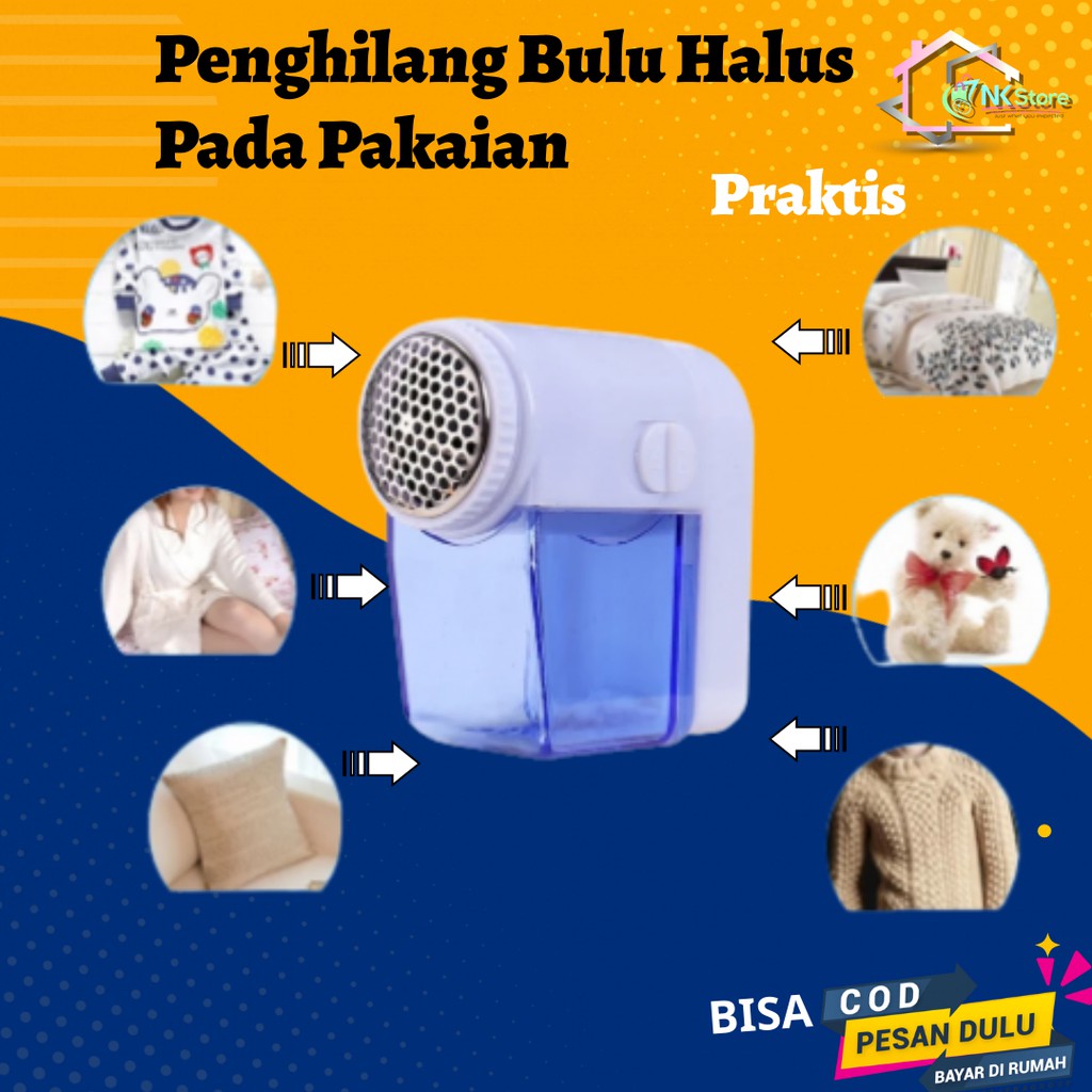 Alat Penghilang Pencukur Pembersih Serat Bulu Baju Pakaian Lint Remover Electric Portable