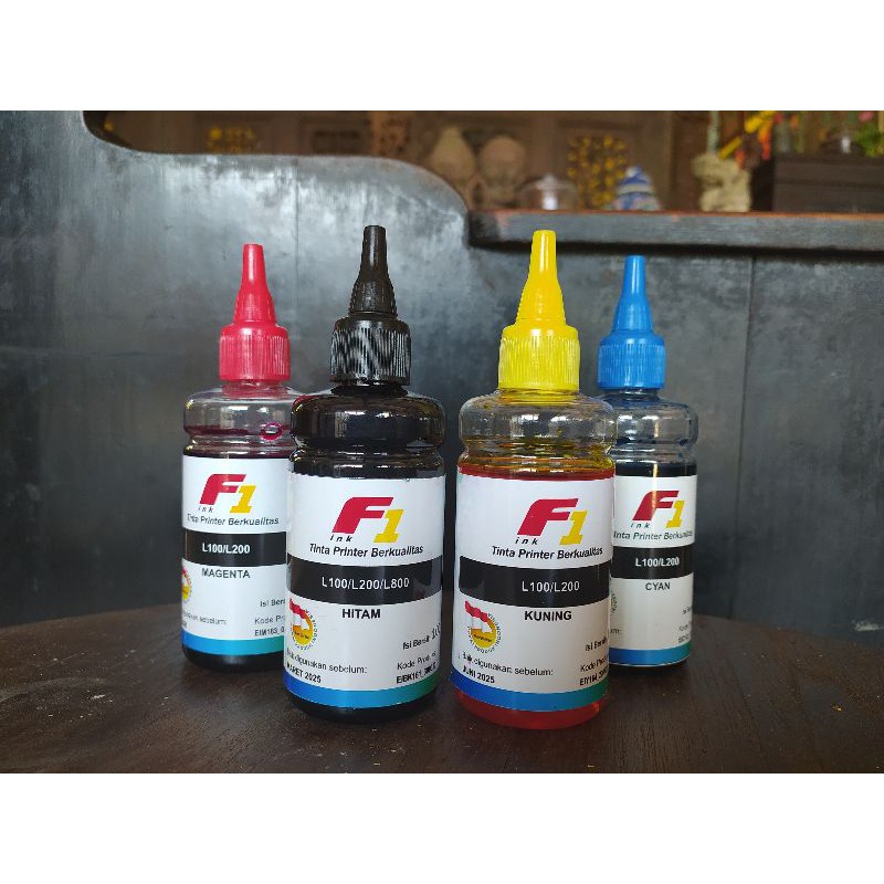 TINTA PRINTER F1 EPSON ALL L-SERIES L110 L120 L200 L210 L220 L300 EcoTank L3110 inkjet photo L800