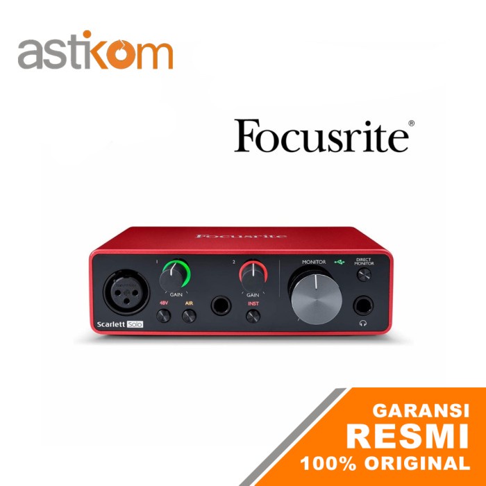 USB Audio Interface FOCUSRITE SCARLETT SOLO 3rd Gen