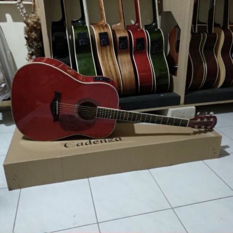 Gitar Akustik Cadenza tipe CE 125 original murah with tunel merah limit