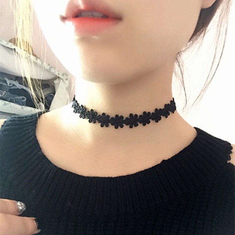1 Pcs / 10 Pcs Kalung Choker Wanita Cantik Korea - Design Korea ( Group )