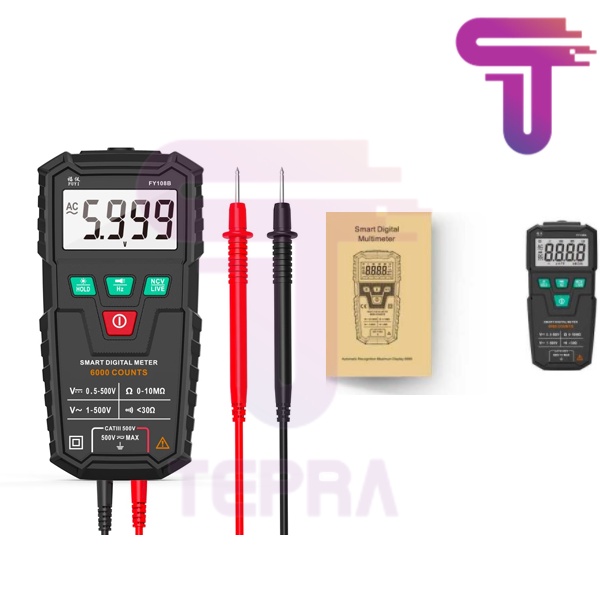 FUYI FY108A Smart Multimeter Digital Otomatis|Multitester mini Cerdas