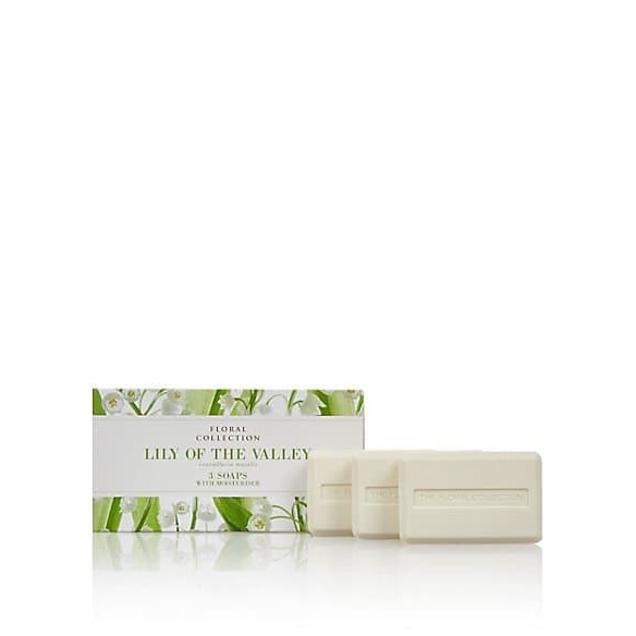 MARKS & SPENCER Trio of Soaps Sabun Mandi Batang isi 3 pcs - Lily of the Valley