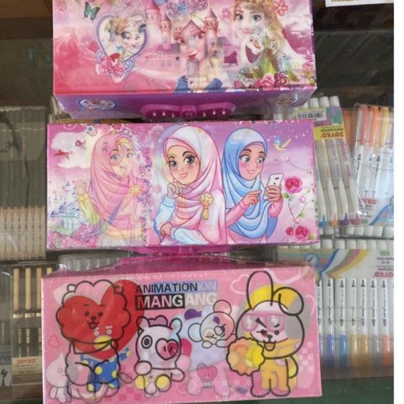 

Promo Ekonomis Tempat pensil pencil case kode lampu LED karakter 3 tingkat