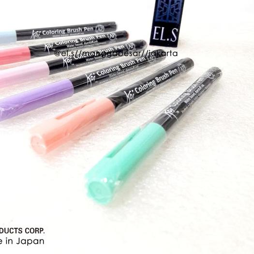 

➸ Sakura Koi Coloring Brush Pen Pastel Collection Set 6 Warna ⅎ