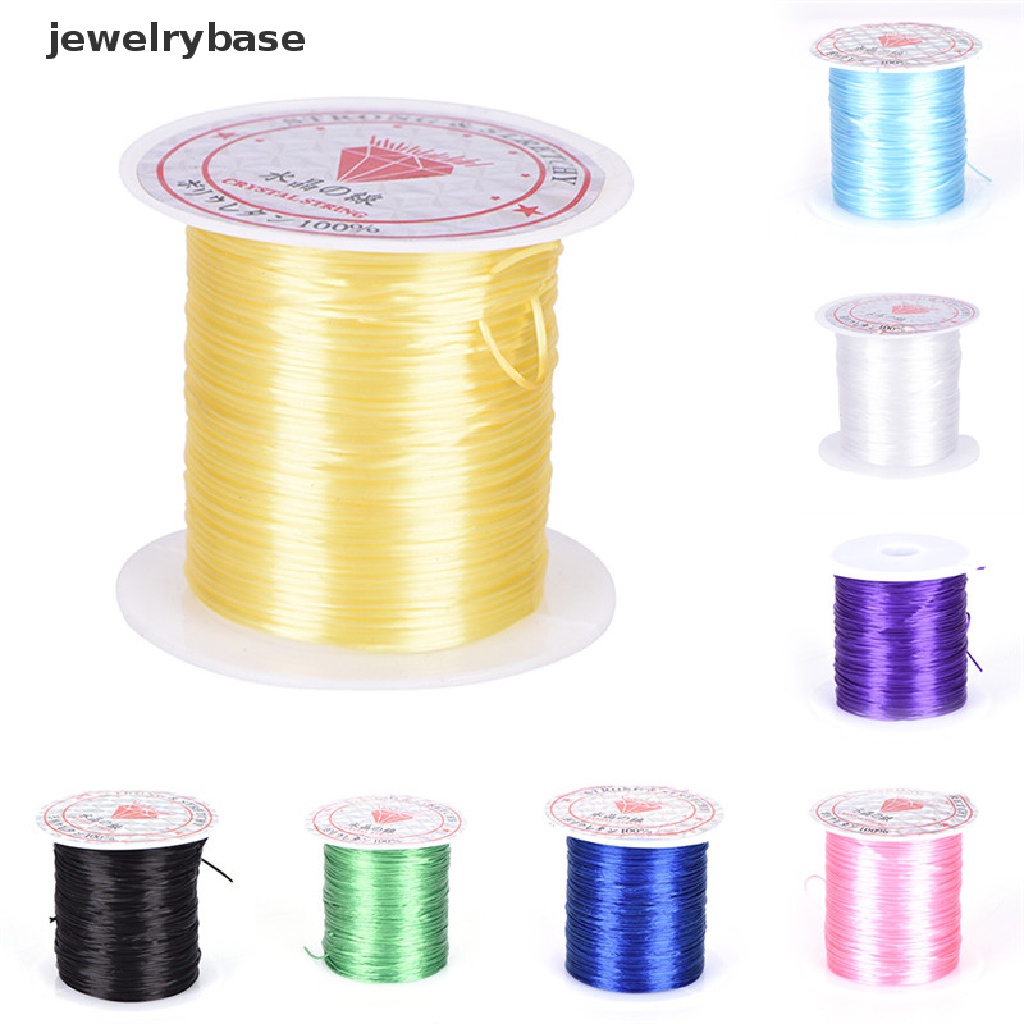 (jewelrybase) Tali Senar Elastis 0.8mm Untuk Membuat Gelang / Kalung Handmade DIY