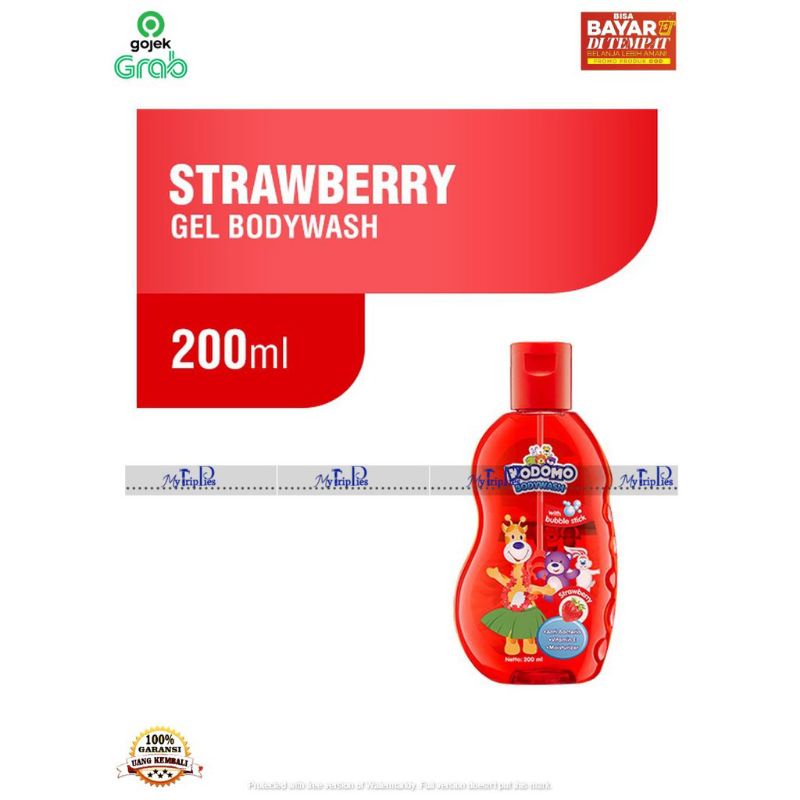 ORIGINAL KODOMO BODYWASH GEL STRAWBERRY 200 ML / SABUN MANDI ANAK GEL