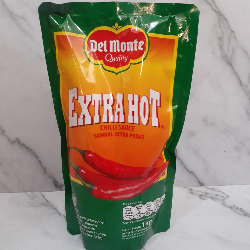 

Saus Sambal Extra Pedas Delmonte Extra Hot Pouch 1kg