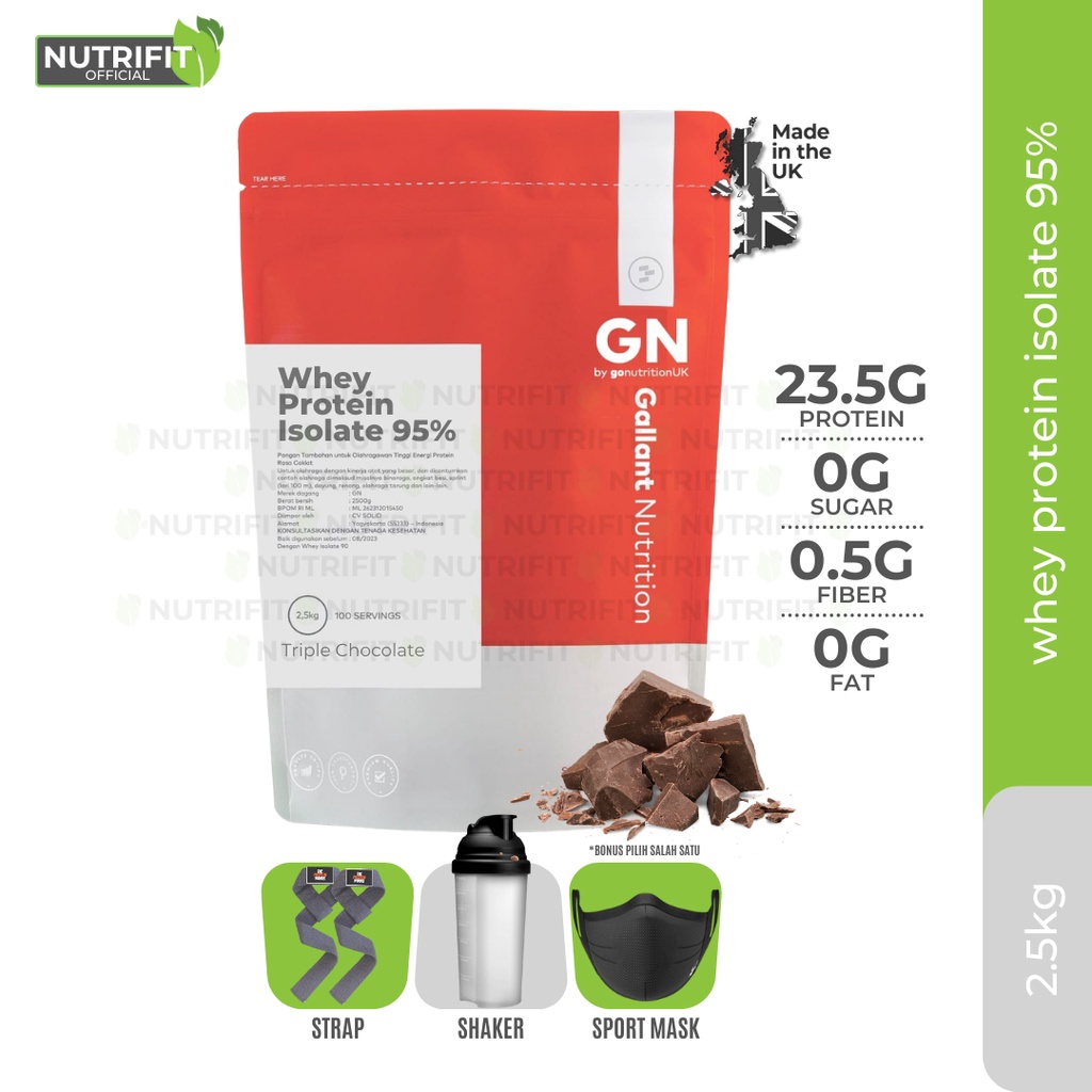 Gallant Nutrition Whey Protein Isolate 95% 2,5kg 100 Serving 5,5lbs