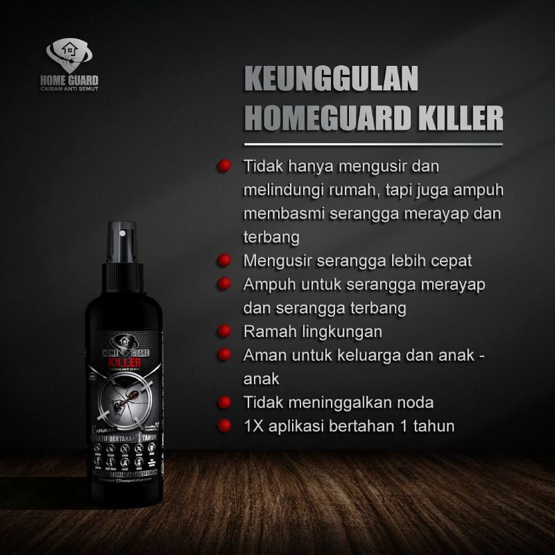 HOME GUARD / cairan obat pembasmi serangga semut kecoak rayap ulat lalat / HOMEGUARD KILLER