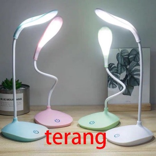 LED Usb Rechargeable Lampu Meja Belajar - Desk Lamp Reading Book Lamp