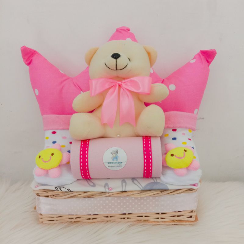 PARCEL BAYI MURAH / KADO BAYI / BABY GIFT / HAMPERS BABY-Pink Flower