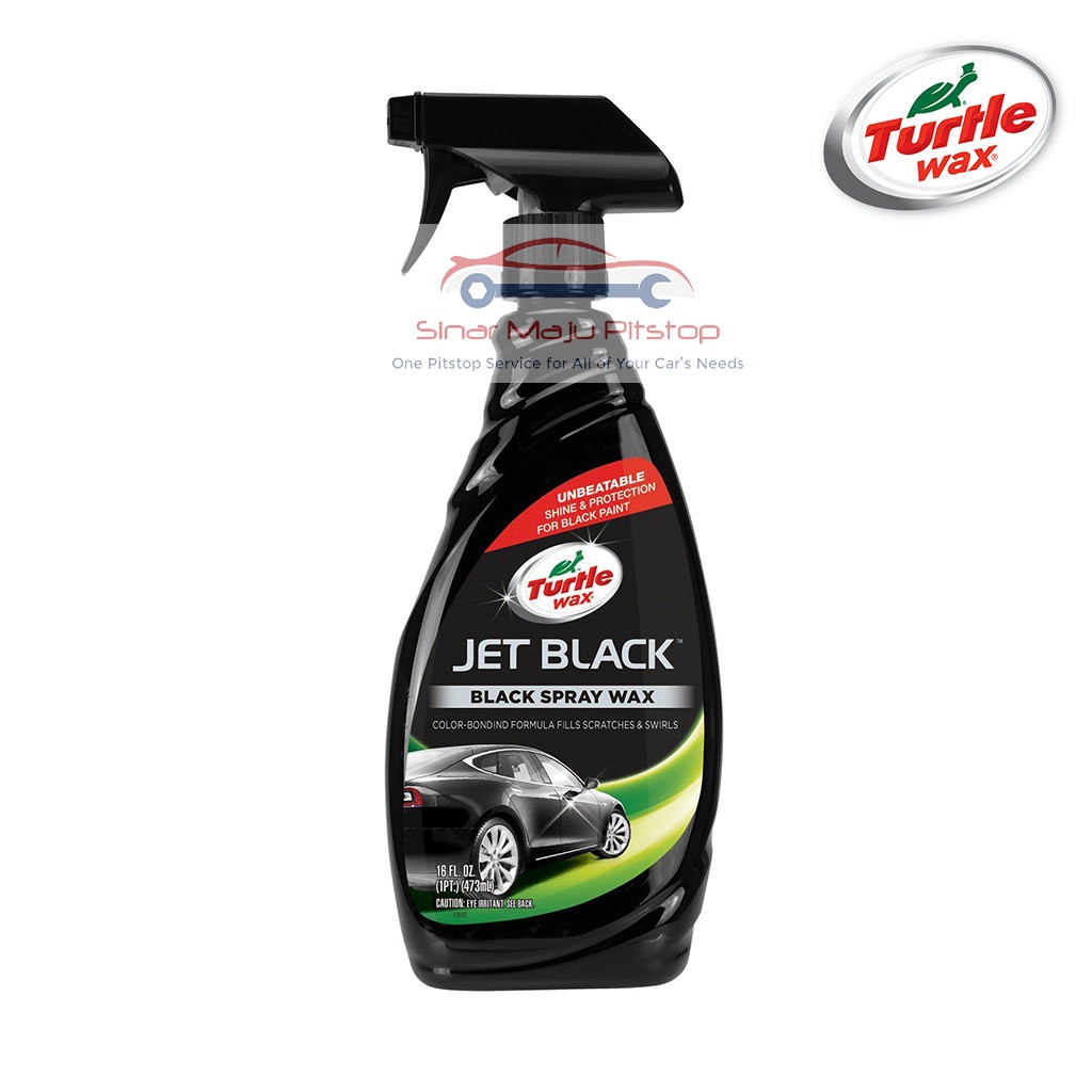 TURTLE WAX JET BLACK SPRAY WAX Pengkilap Pembersih Cat  