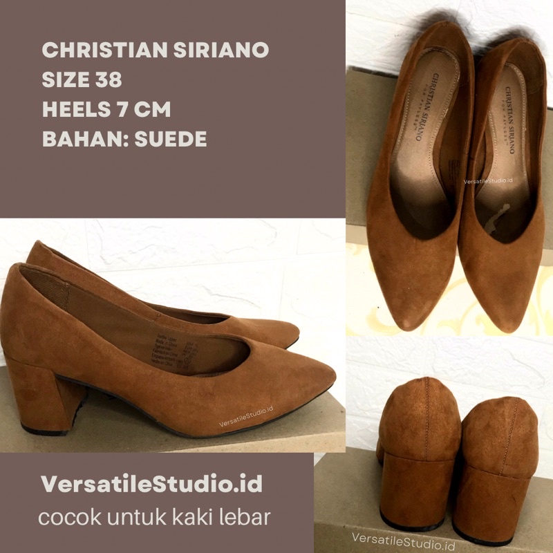 Christian Siriano Heels 7cm shoes Suede 38 Payless | PRELOVE