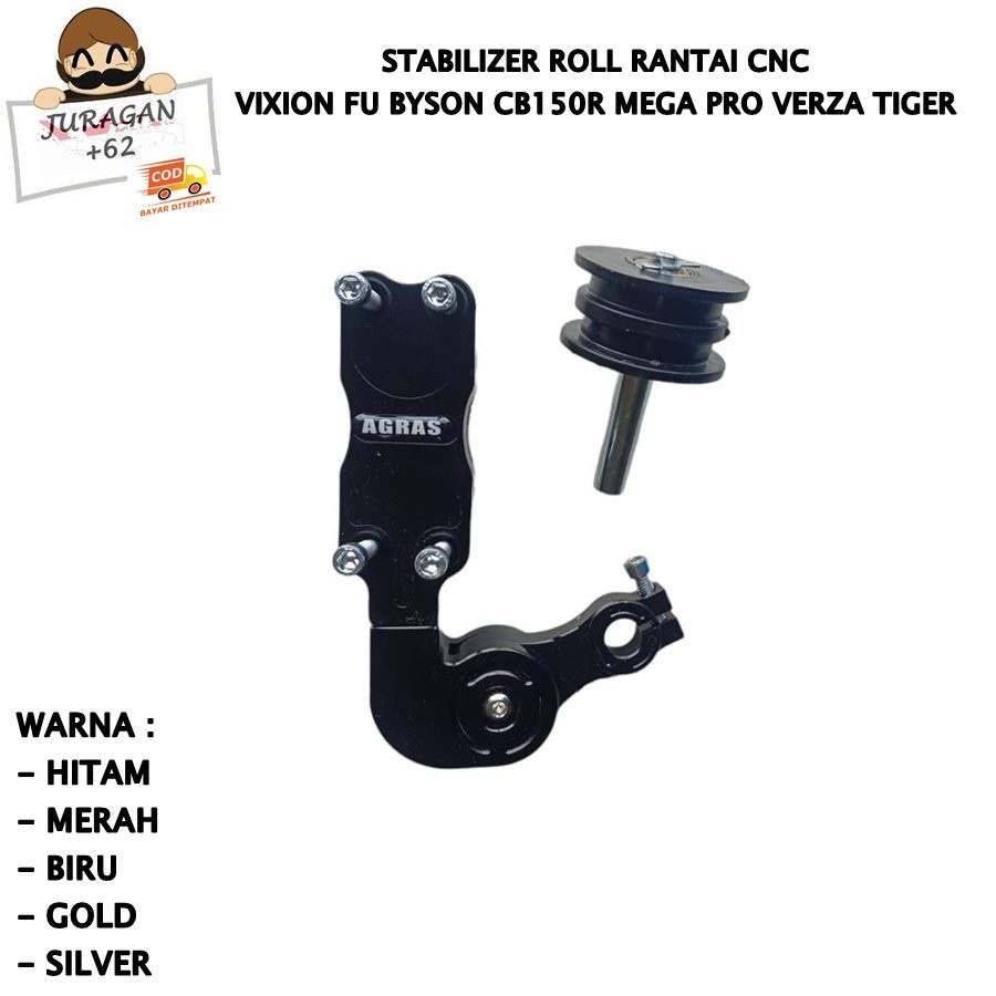 Stabilizer Rantai Tensioner Penahan Rantai Vixion Fu Byson CB150R Mega Pro Verza Tiger