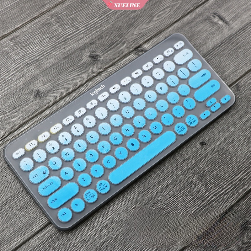 Skin Cover Pelindung Keyboard Laptop Bahan Silikon Ultra Tipis Transparan Untuk Logitech K380