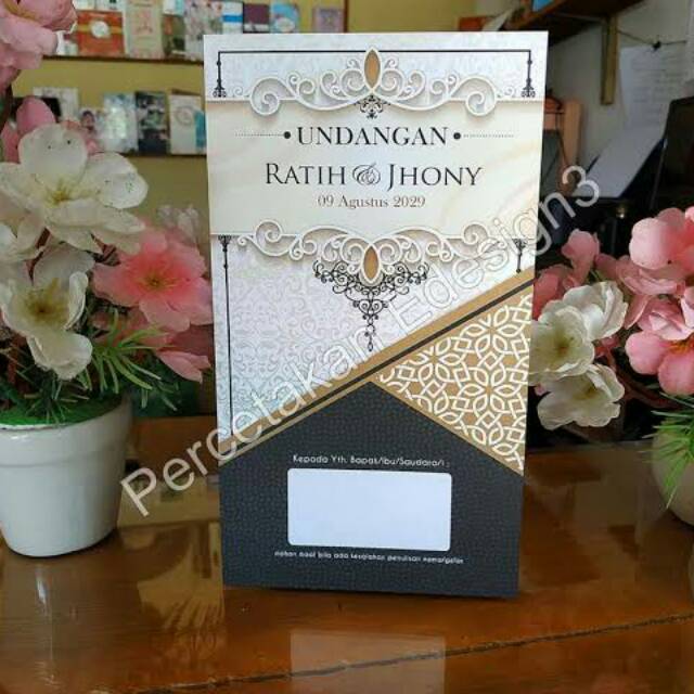 UNDANGAN PERNIKAHAN UNIK LUCU TERMURAH ELEGAN KEKINIAN