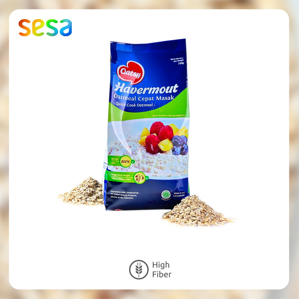 

OATSY Quick Cook Oatmeal 750gr - Sereal Sarapan