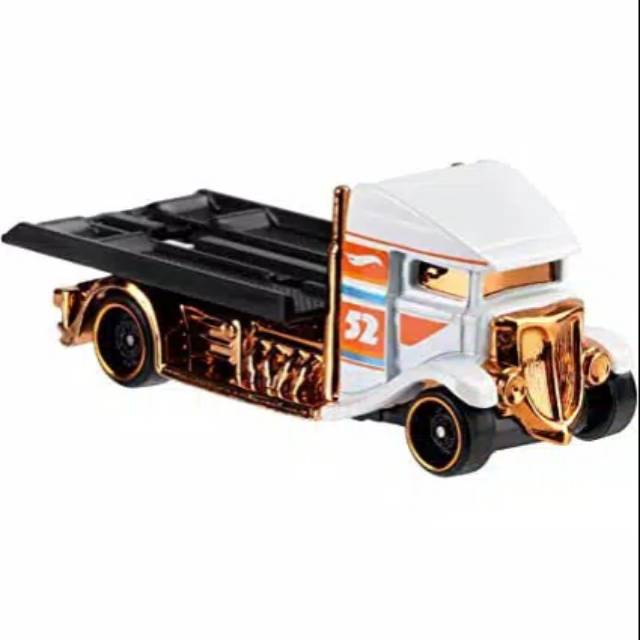 FAST BED HAULER pearl and chrome hot wheels hotwheels