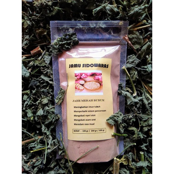 

Jahe Merah Bubuk murni tanpa gula 100gr/200gr/500gr