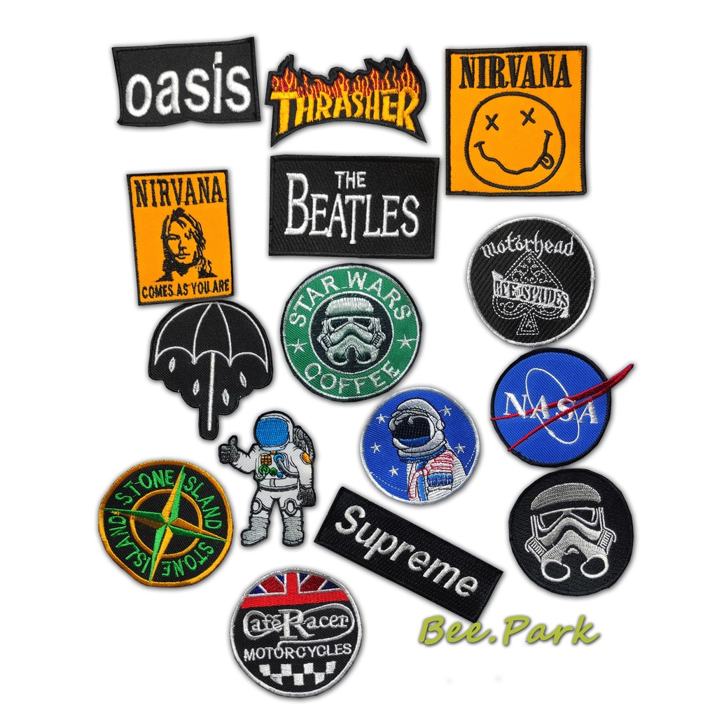 Patch Emblem Back Patch Bordir Emblem Band The Beatles/Oasis/Star Wars/ThrasherKualitas Premium Terlaris!!!