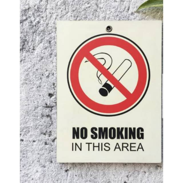 Hiasan Dinding Poster Dilarang Merokok