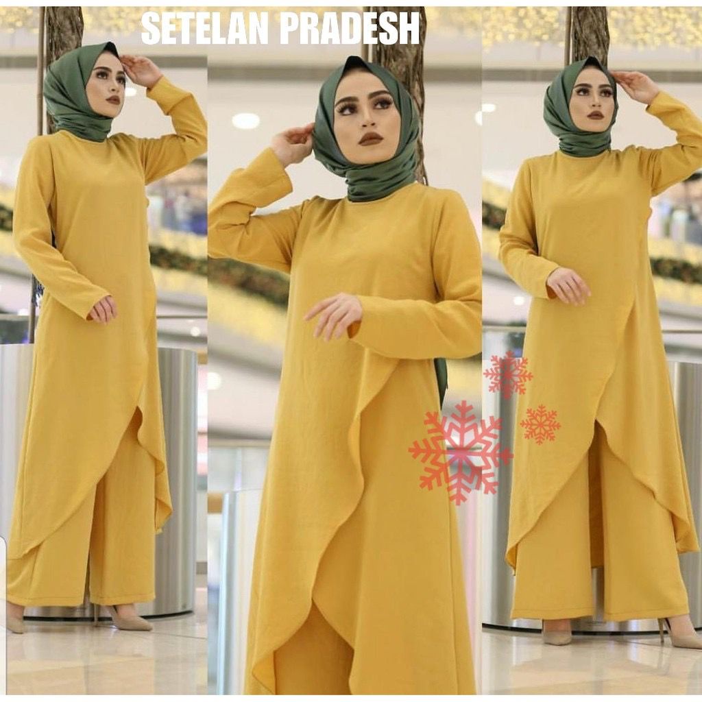 Pradesh Setelan Wanita / Setelan Celana Wanita / Fashion Muslim Wanita