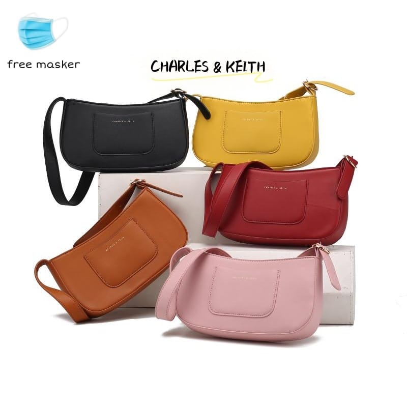 Tas  Ch4rlesnkeithh tas wanita kondangan- tas hp - tas bahu wanita 6001 - Size Medium 23cm#142