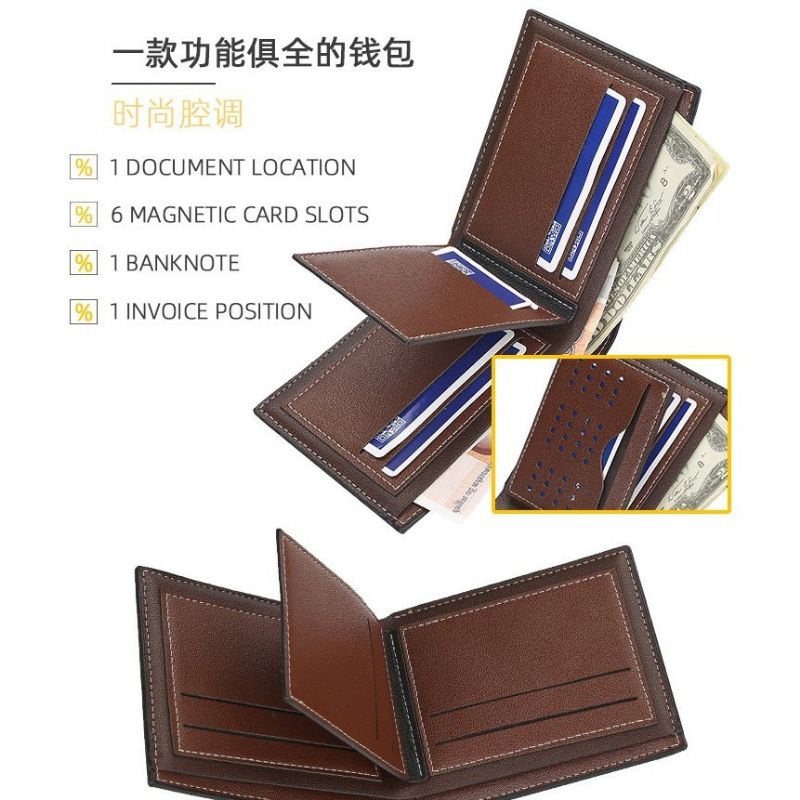 [ORIGINAL] Dompet Lipat Pria Import BAELLERY Dompet Pria Minimalis Dompet Terlaris Kekinian
