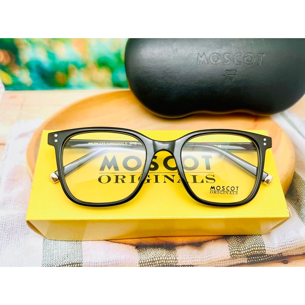 Kacamata/Frame MOSCOT TRAVIS Size 50-20-145 Paket Lensa Radiasi Photocromix mines silinder plus Free kotak + LAP