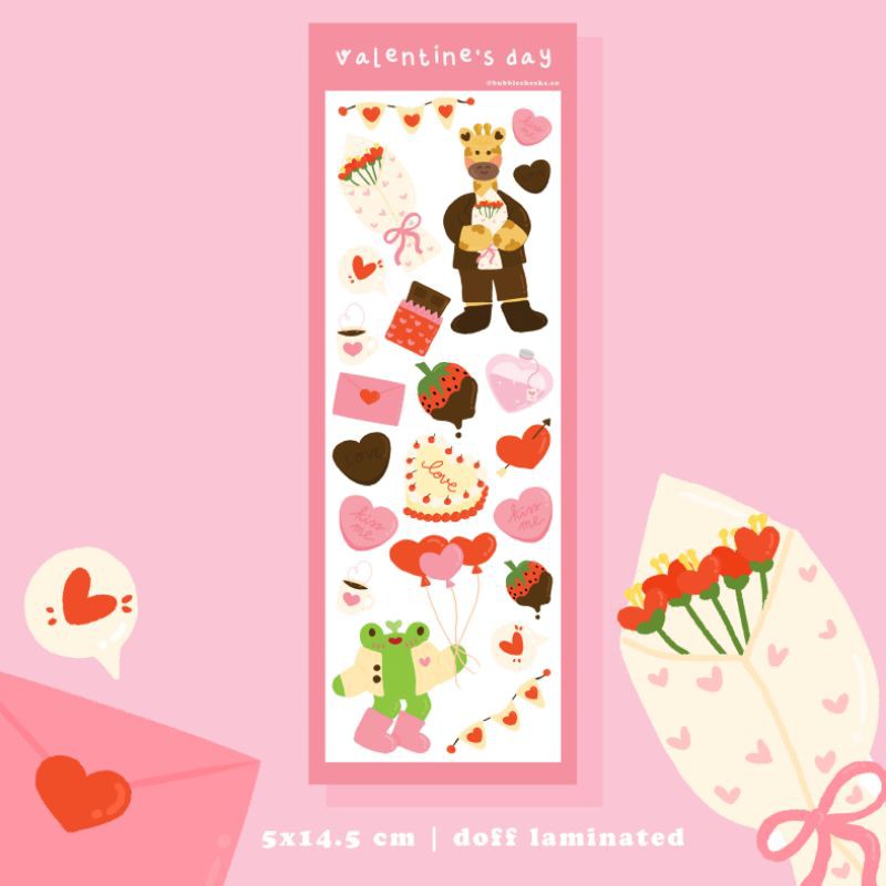 

sticker sheets valentine's day korean style bubblecheeks.co