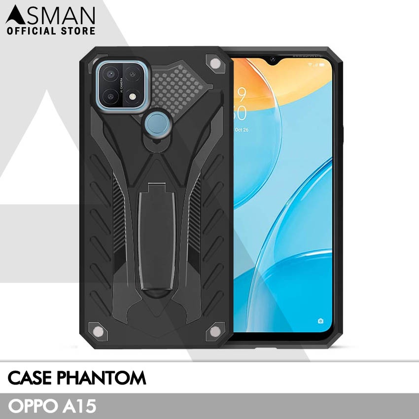 Hardcase Phantom OPPO A15  | Transformer Kick Stand