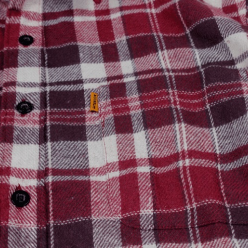 AFTERLIFE - Kemeja Flannel Crimson