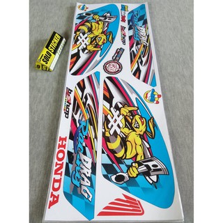 Cutting Striping Sticker Motor Variasi Honda C70 Pitung Racing 5 Shopee Indonesia