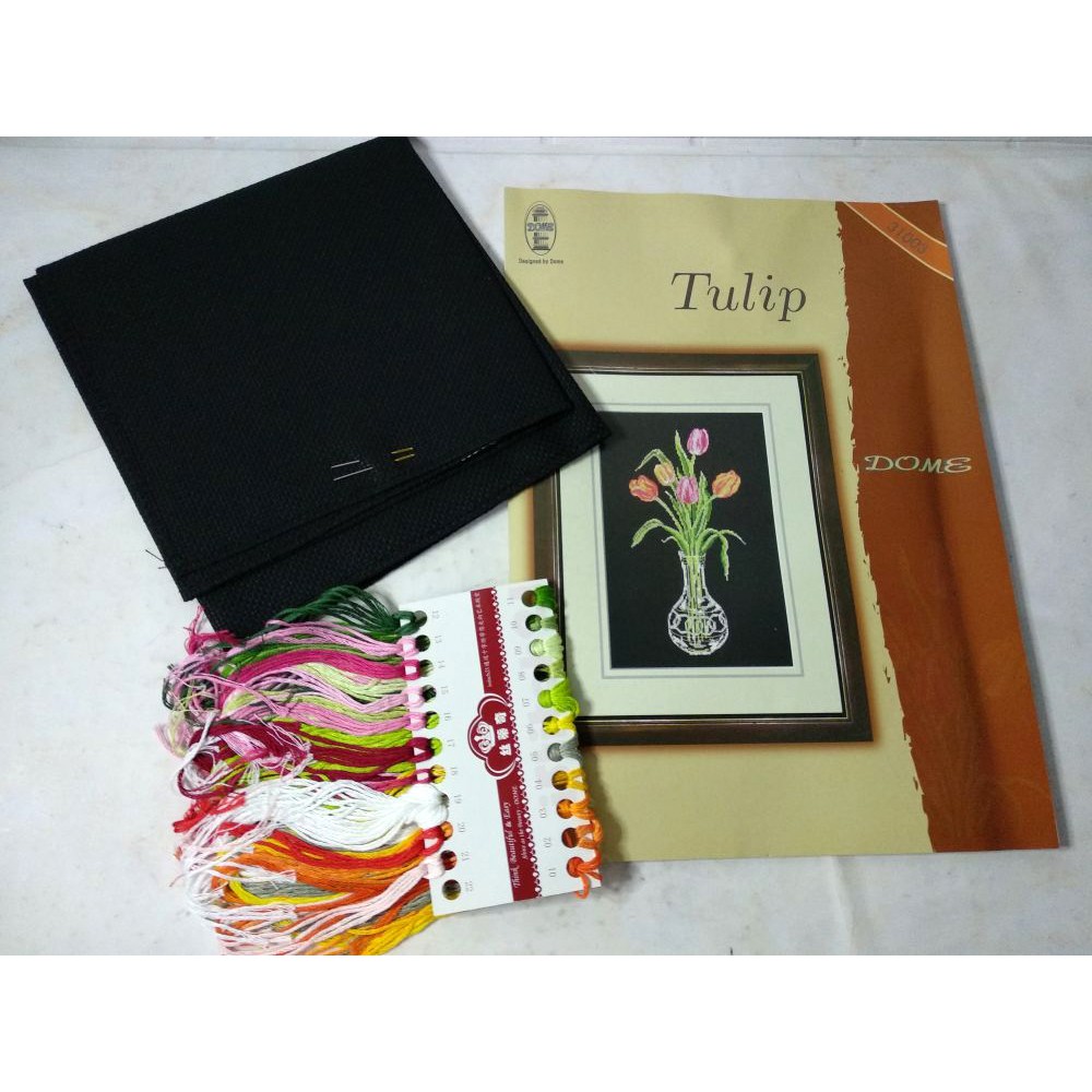 Paket DIY Craft Sulam Kristik DOME 31003 Vas Bunga Flower Tulip