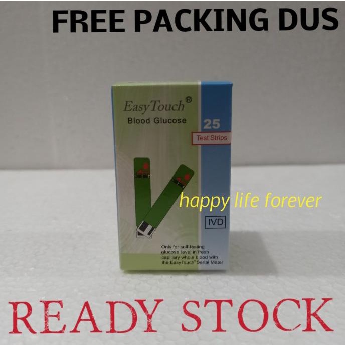 EasyTouch Blood Glucose - strip easy touch gula darah / glucose