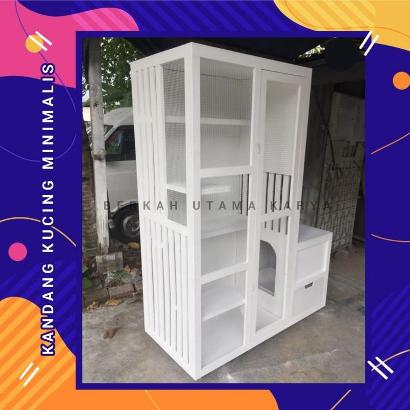 KANDANG KUCING MINIMALIS / KANDANG KUCING LUCU / CAT HOUSE / RUMAH KUCING MINIMALIS/ KANDANG BURUNG