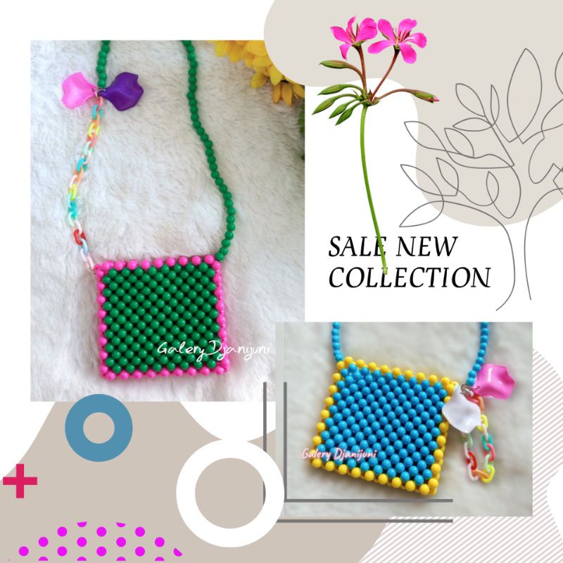 Tas Manik Lucu // Tas Mote Tas mute  // Tas Mutiara Anak // Beads Bag Beaded bag // Tas Unik anak //